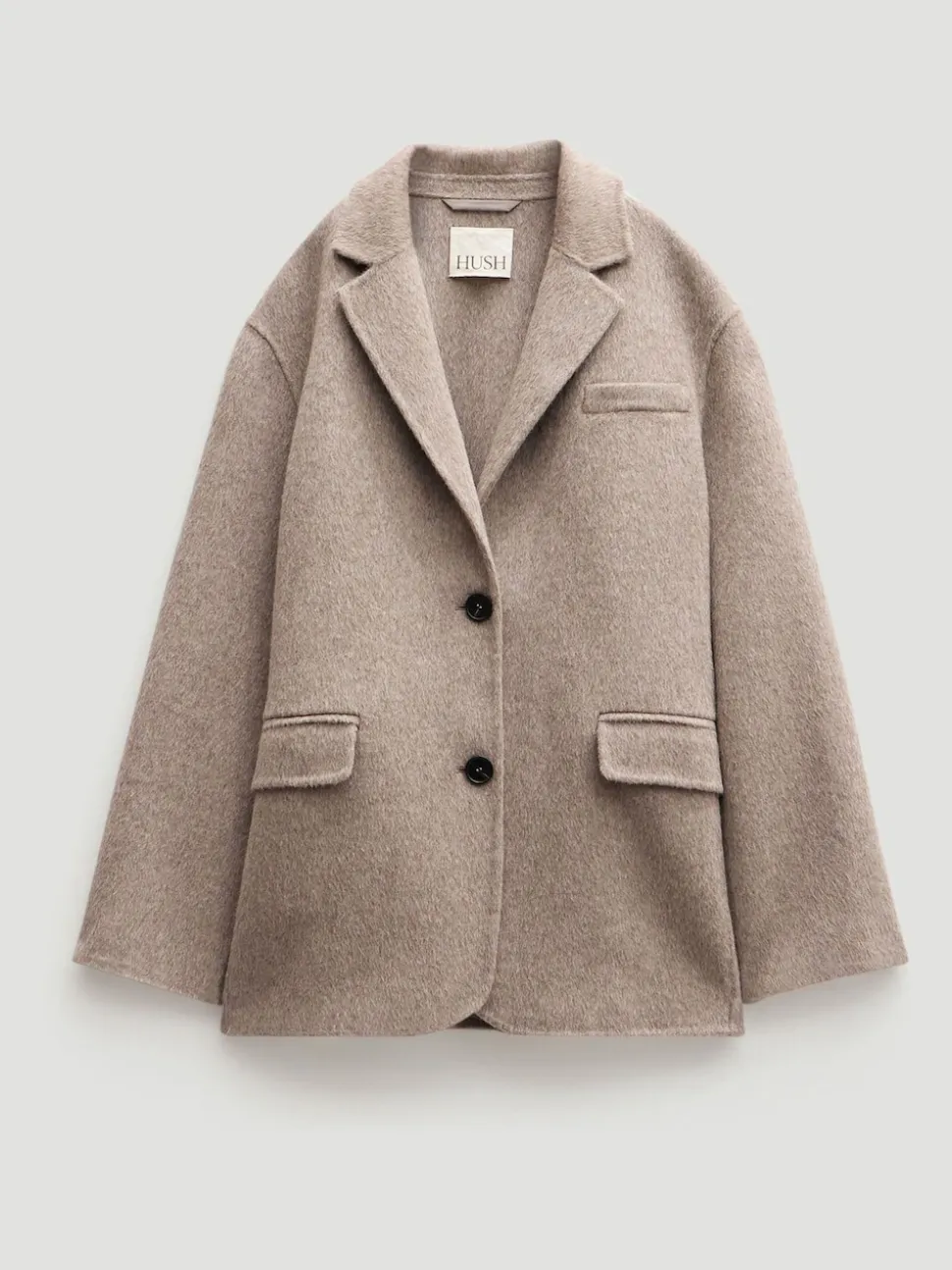 Hush Natural Pure Wool Double Faced Blazer