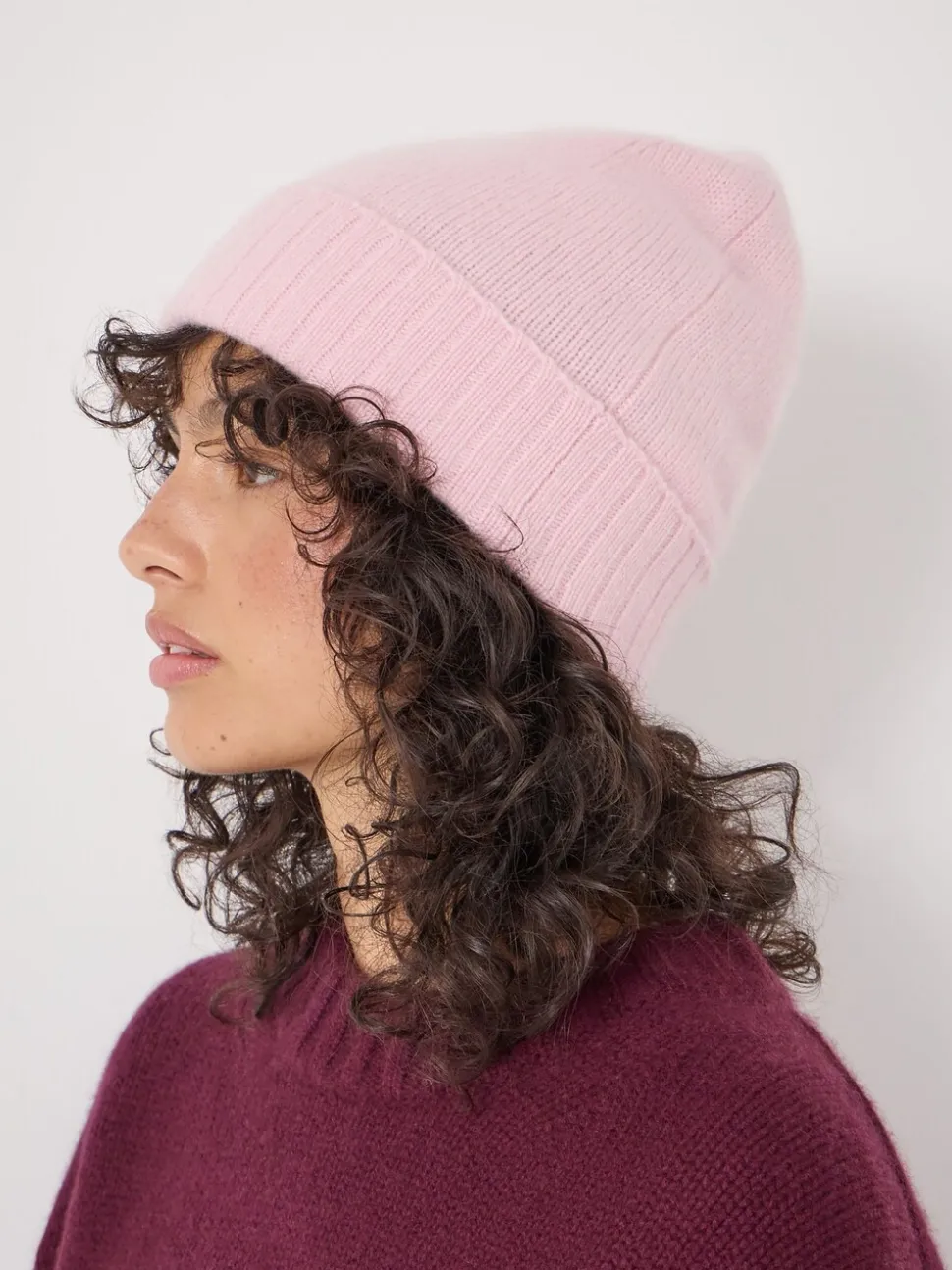 Hush Pink Cashmere Beanie