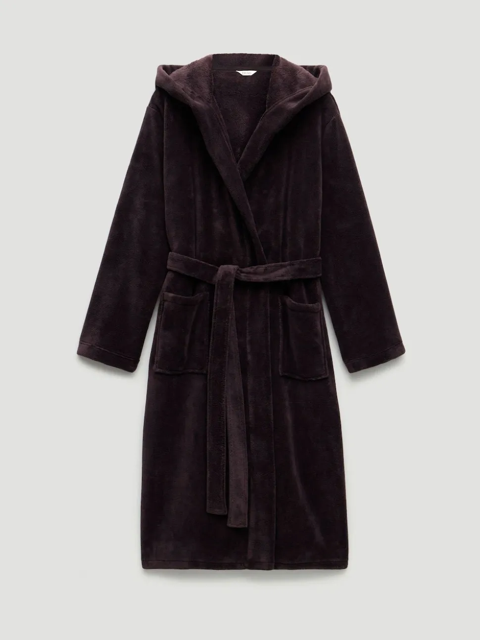 Hush Purple Fluffy Hooded Dressing Gown