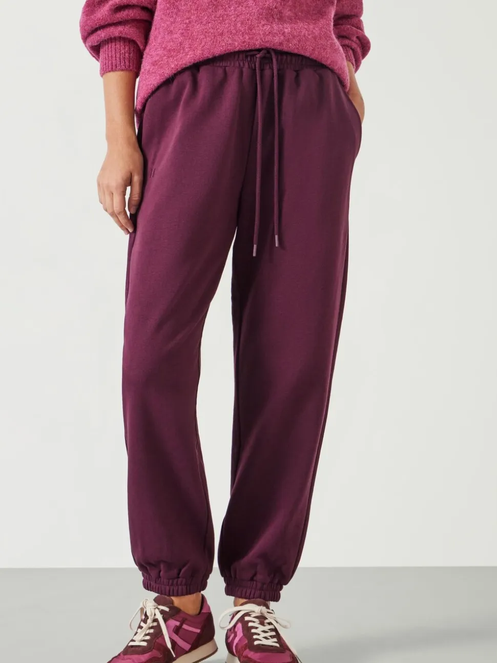 Hush Red Alyna Pocket Detail Relaxed Joggers