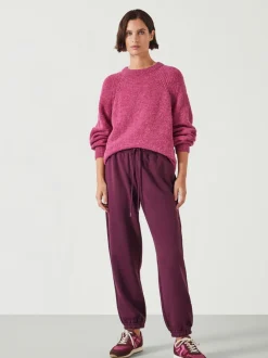 Hush Red Alyna Pocket Detail Relaxed Joggers