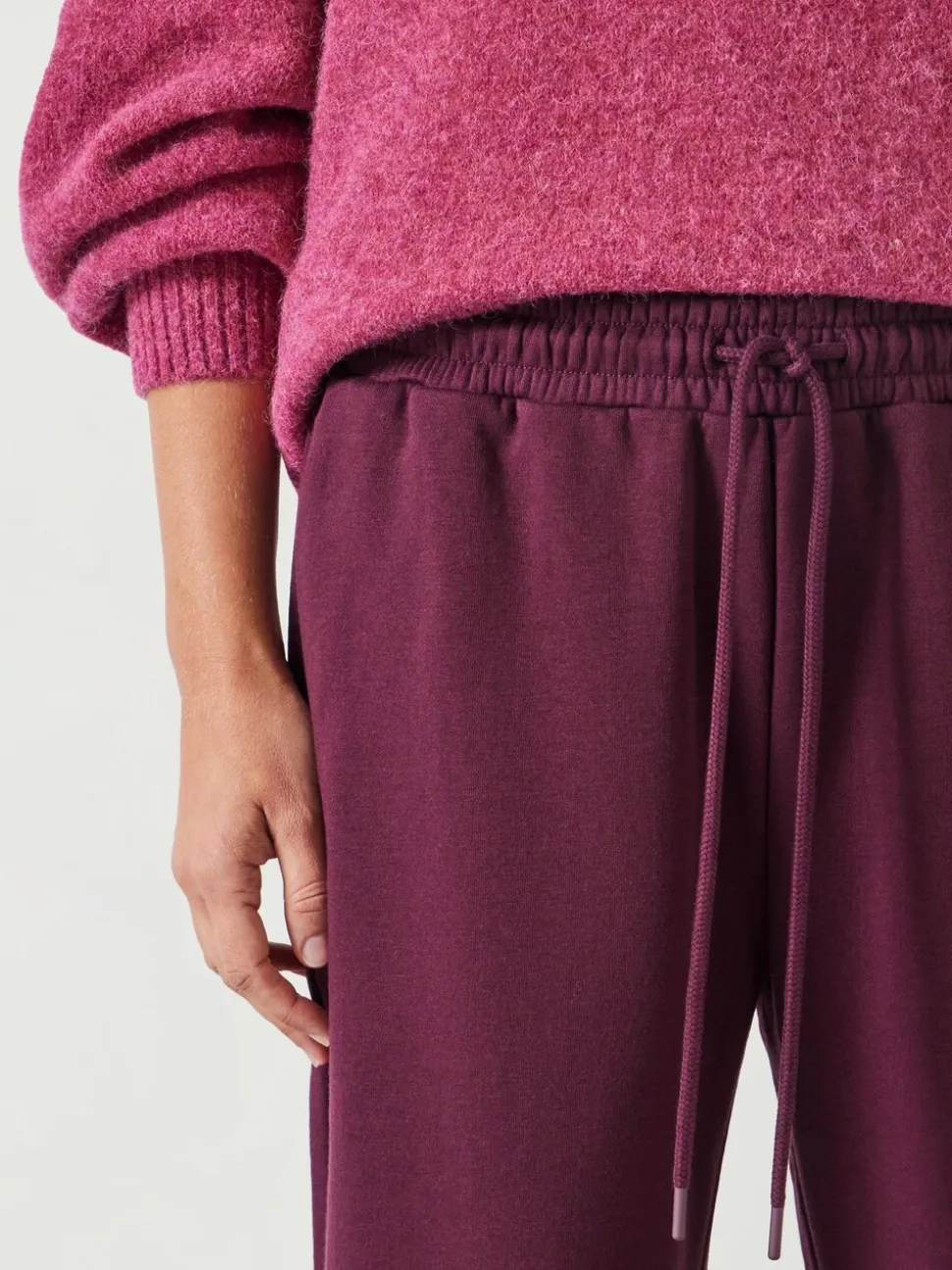 Hush Red Alyna Pocket Detail Relaxed Joggers