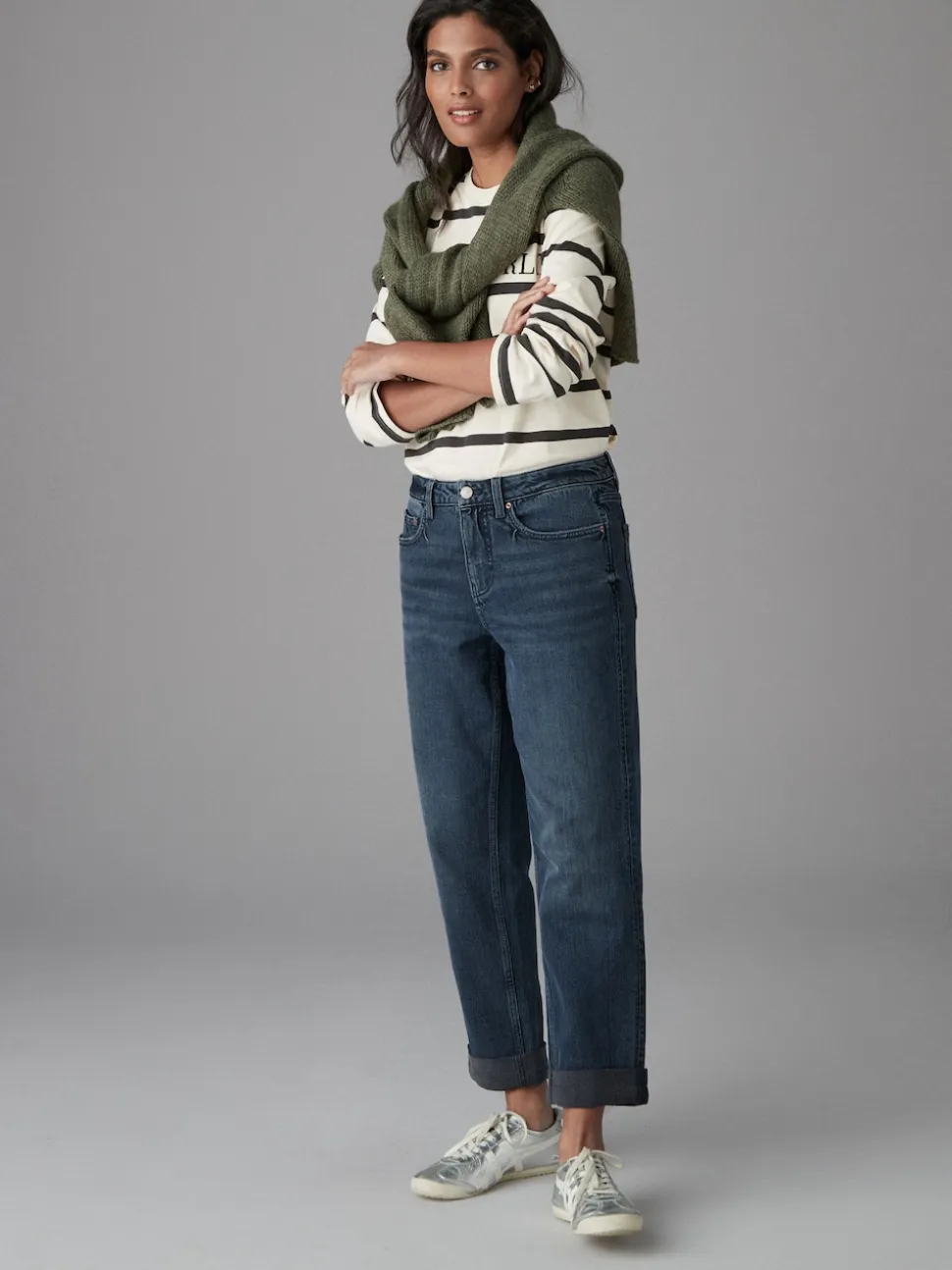 Inky Blue Boyfriend Jeans