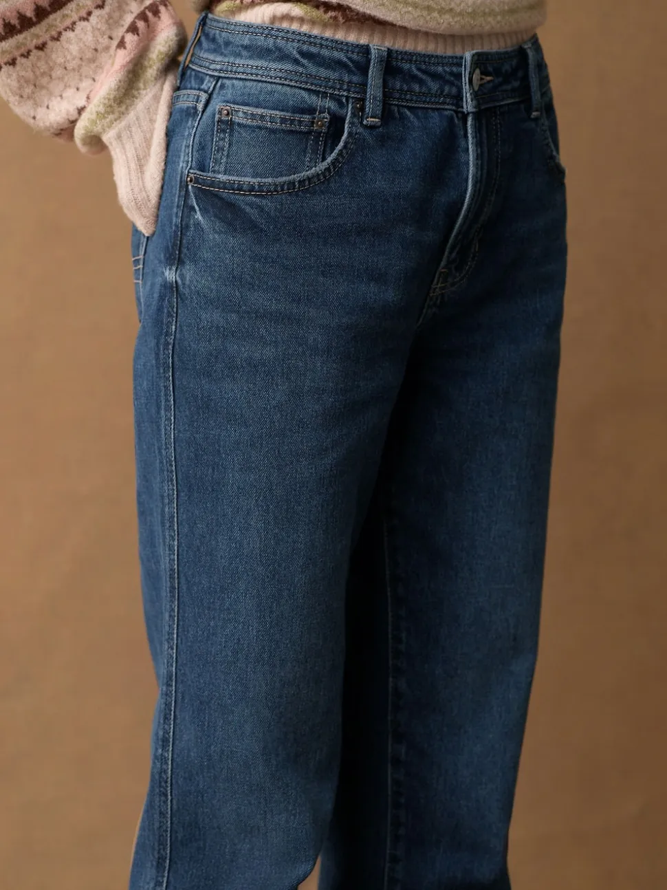 Inky Blue Mom Comfort Stretch Jeans