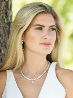 Ivory & Co Silver Tone Imperial Jewellery Set