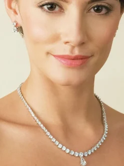 Ivory & Co Silver Tone Imperial Jewellery Set