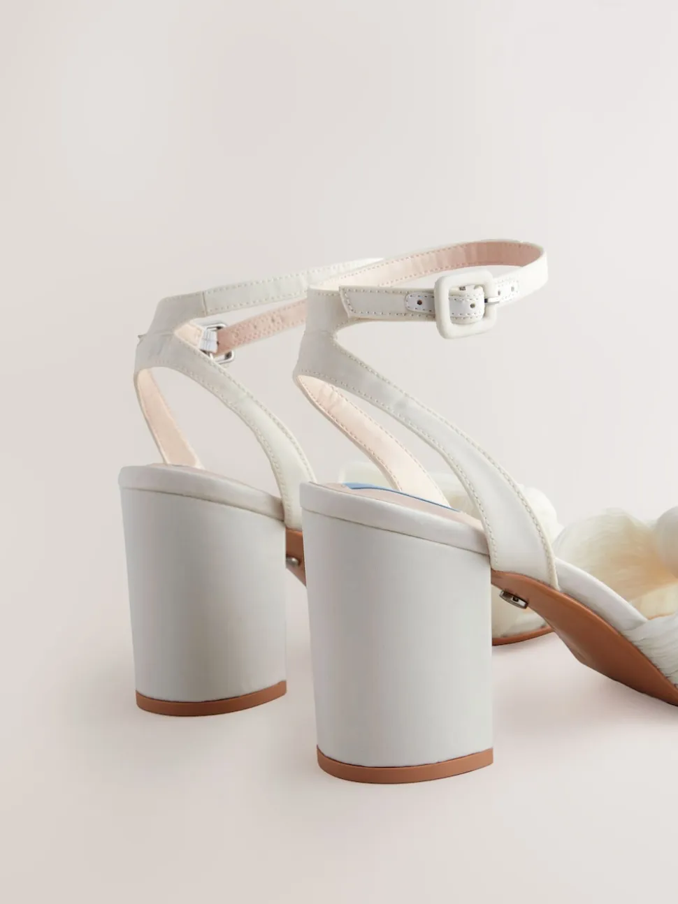 Ivory Forever Comfort® Wedding Bow Block Bridal Heel Shoes