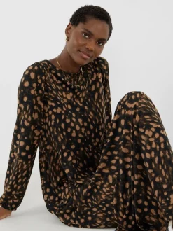 JD Williams Animal Soft Touch Printed Maxi Smock Dress