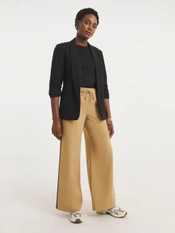 JD Williams Black Ruched Sleeve Blazer