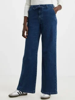 JD Williams Blue Cosy Wide Leg Jeans
