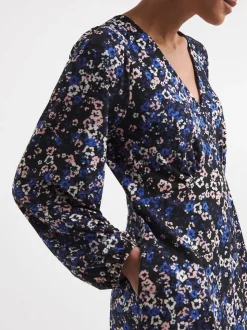 JD Williams Blue Supersoft Jersey V-Neck Maxi Tea Dress