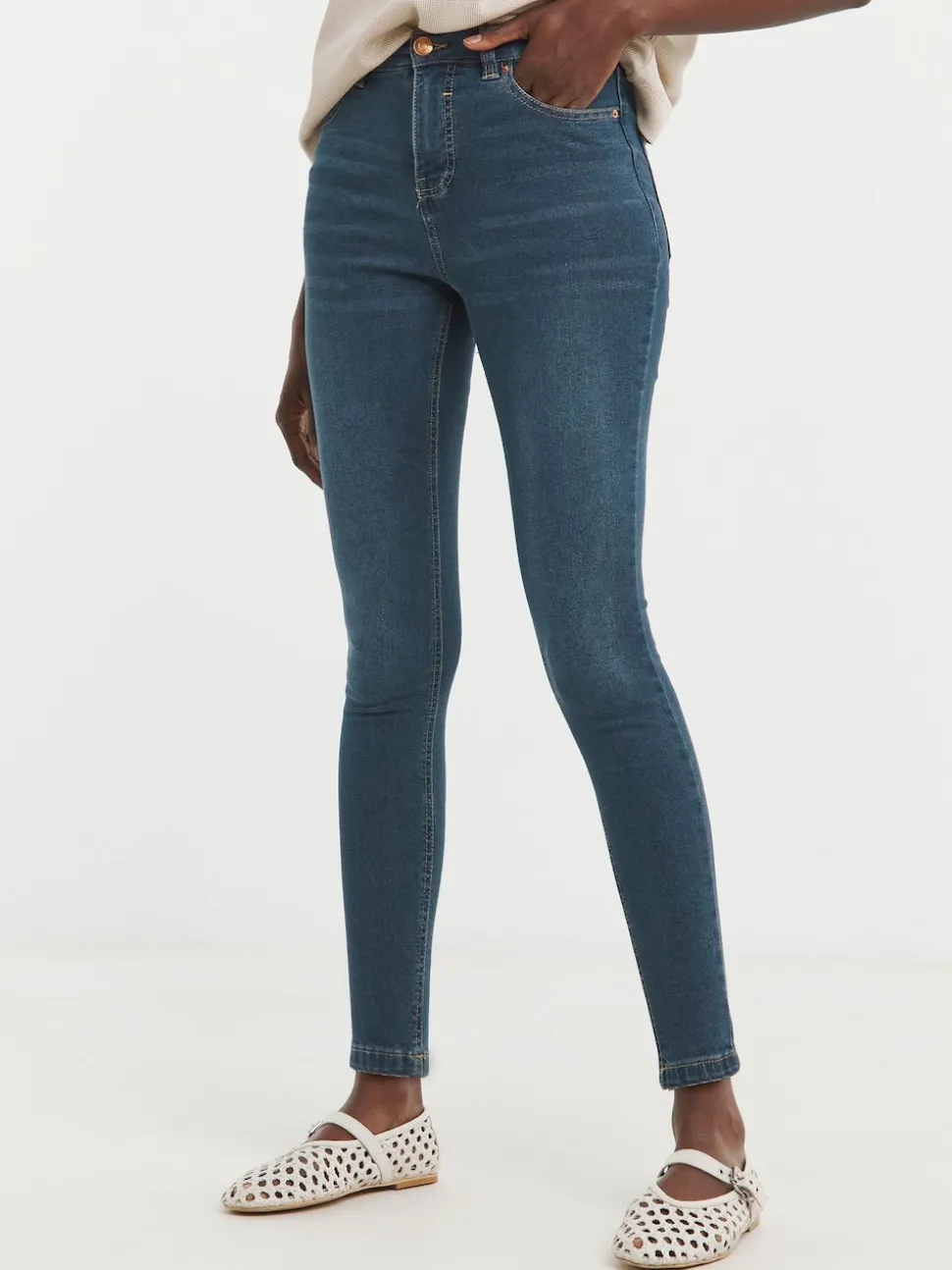 JD Williams MId Blue 24/7 Skinny Jeans