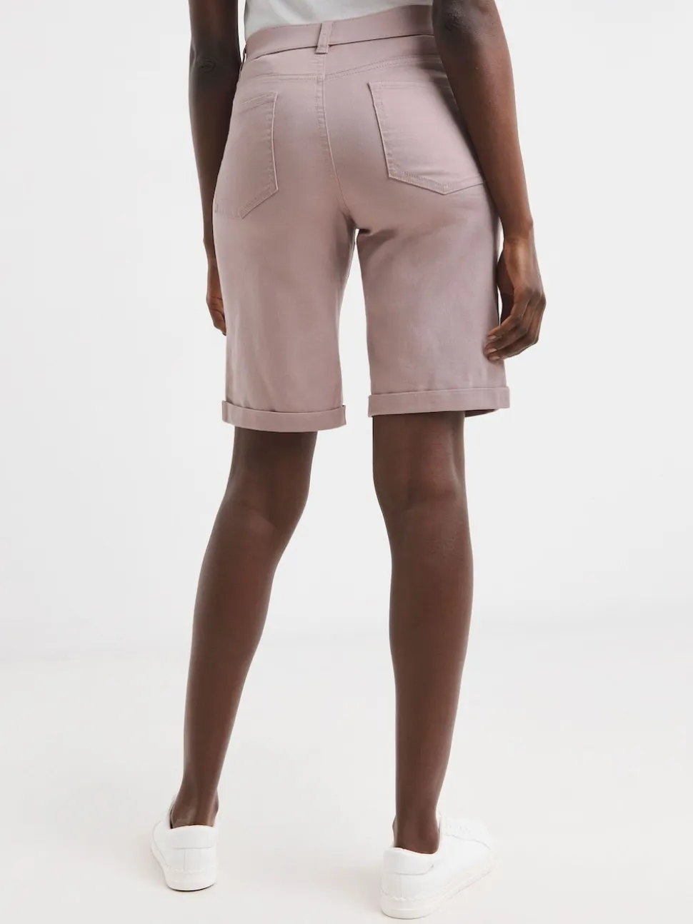 JD Williams Pink 24/7 Denim Knee Length Shorts