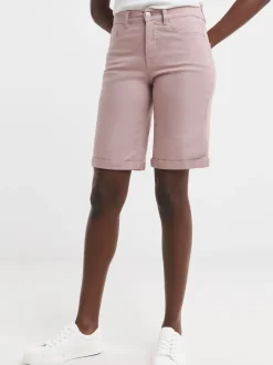 JD Williams Pink 24/7 Denim Knee Length Shorts