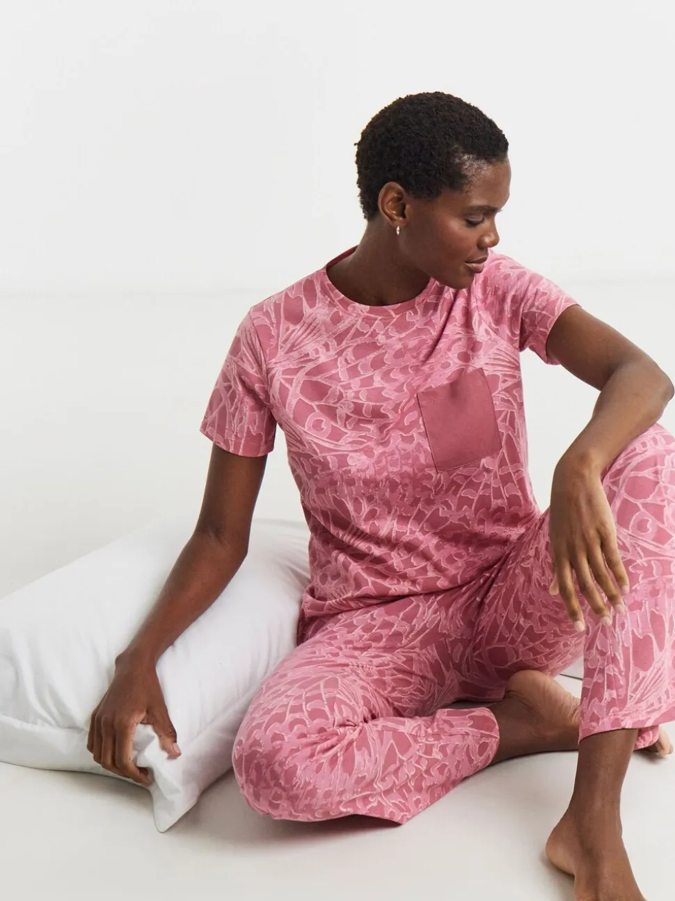 JD Williams Pink 2 Pack Short Sleeve Pyjama Set