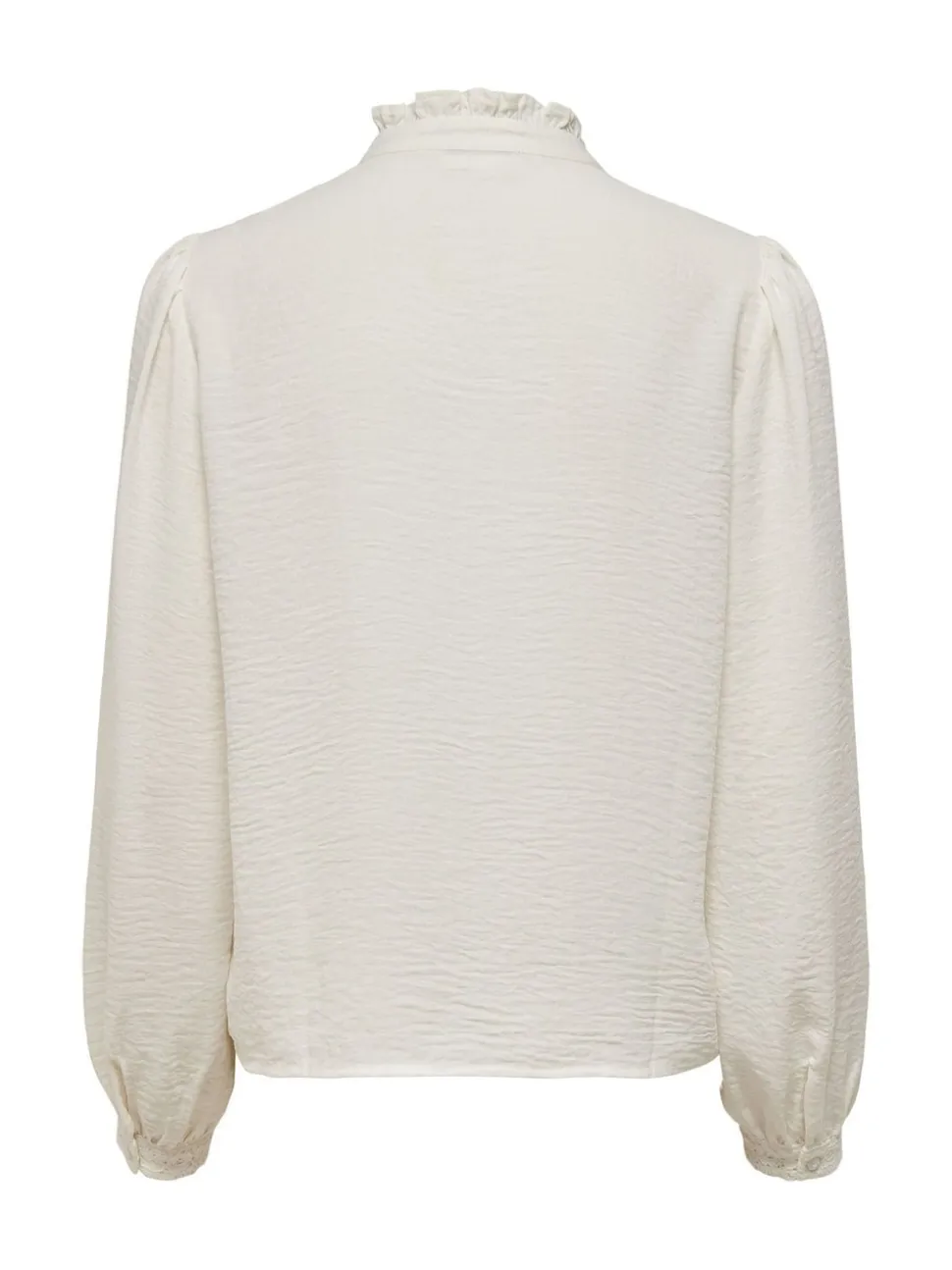 JDY White Lace Detail Long Sleeve Shirt