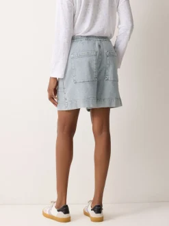Jigsaw Blue Denim Patch Pocket Shorts