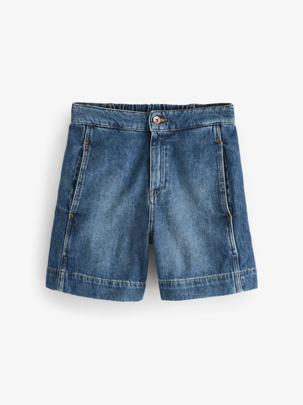 Jigsaw Blue Finton Denim Seam Detail Shorts