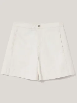 Jigsaw Cream Finton Denim Seam Detail Shorts