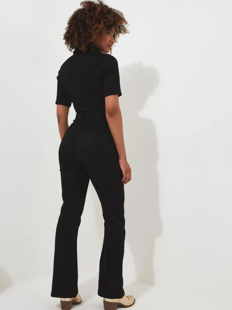 Joe Browns Black Roxie Denim Petite Jumpsuit