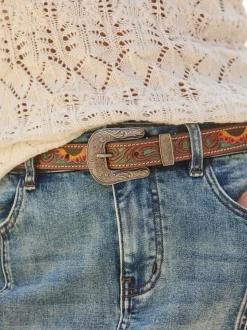 Joe Browns Brown Laser Detail Western Belt