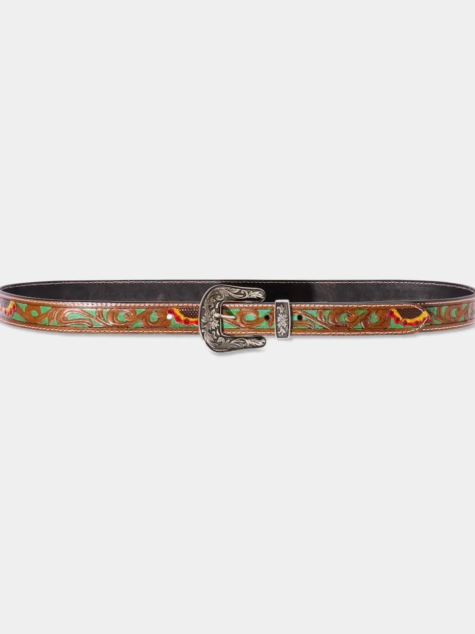 Joe Browns Brown Laser Detail Western Belt