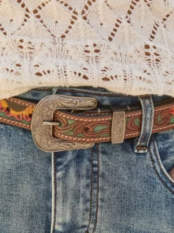 Joe Browns Brown Laser Detail Western Belt