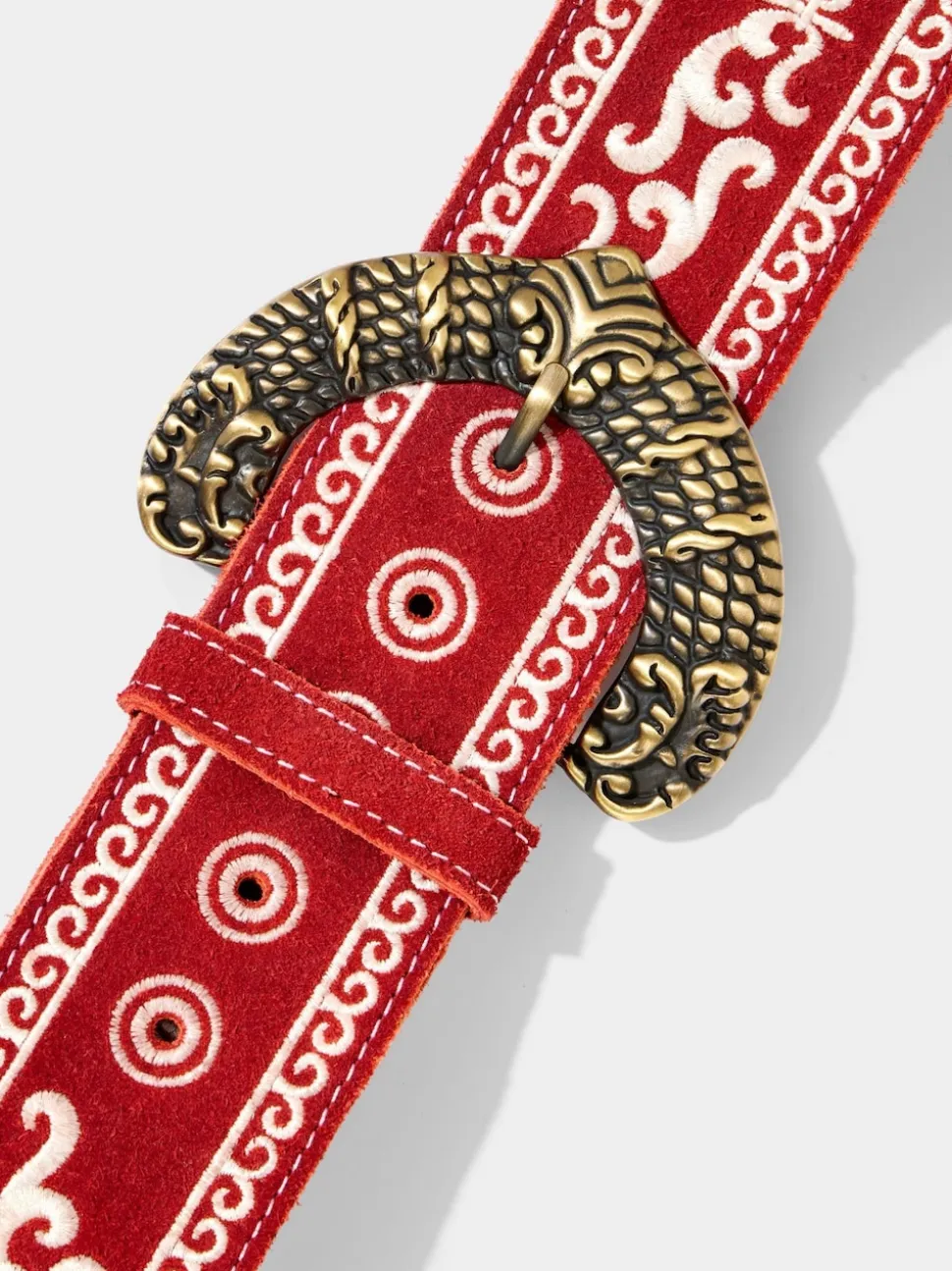 Joe Browns Red Western Embroidery Belt