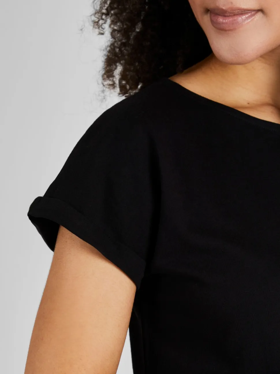 JoJo Maman Bébé Black Boyfriend Maternity Cotton T-Shirt