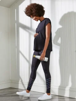 JoJo Maman Bébé Black Boyfriend Maternity Cotton T-Shirt