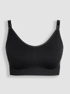 JoJo Maman Bébé Black Emma Jane Padded Seamless Maternity & Nursing Bra