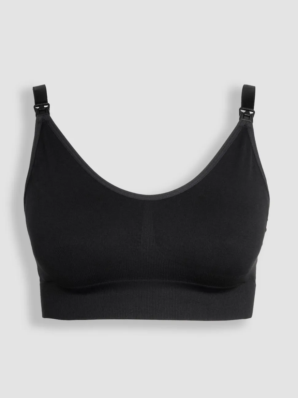 JoJo Maman Bébé Black Emma Jane Padded Seamless Maternity & Nursing Bra