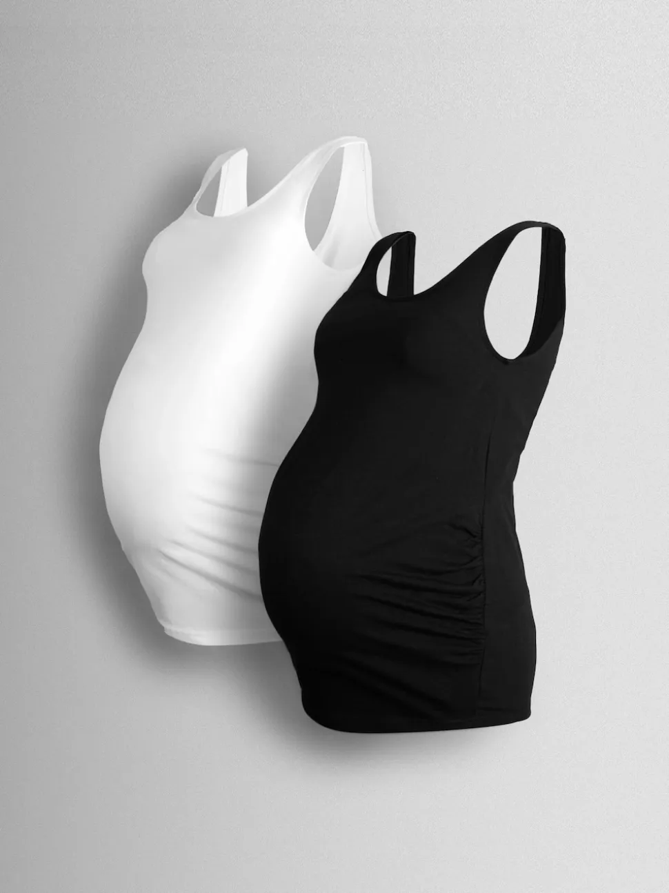 JoJo Maman Bébé Black 2-Pack Maternity Vests