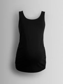 JoJo Maman Bébé Black 2-Pack Maternity Vests