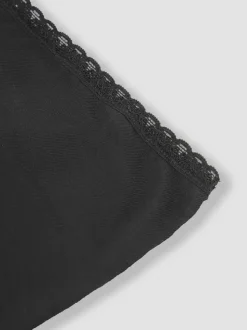 JoJo Maman Bébé Black 3-Pack Lace Trim Maternity Shorts