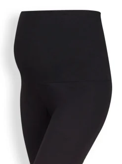 JoJo Maman Bébé Black 2-Pack Cotton Rich Maternity Leggings