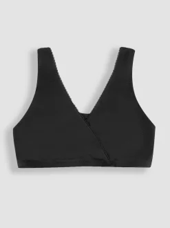 JoJo Maman Bébé Black 2-Pack Maternity & Nursing Sleep Bras