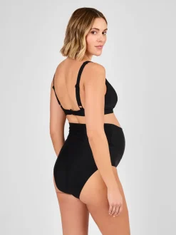 JoJo Maman Bébé Black Sleeveless V Neck Maternity Bikini 2-Piece Set