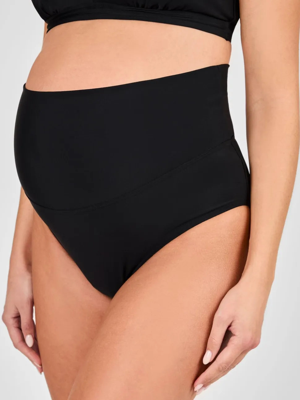 JoJo Maman Bébé Black Sleeveless V Neck Maternity Bikini 2-Piece Set