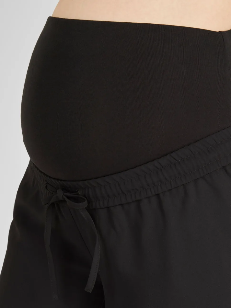 JoJo Maman Bébé Black Wide Leg Maternity Trousers