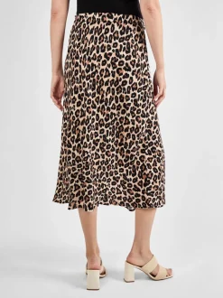 JoJo Maman Bébé Brown Print Maternity Midi Skirt
