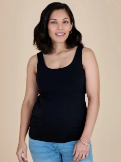 JoJo Maman Bébé Khaki Green 2-Pack Maternity Vest Tops