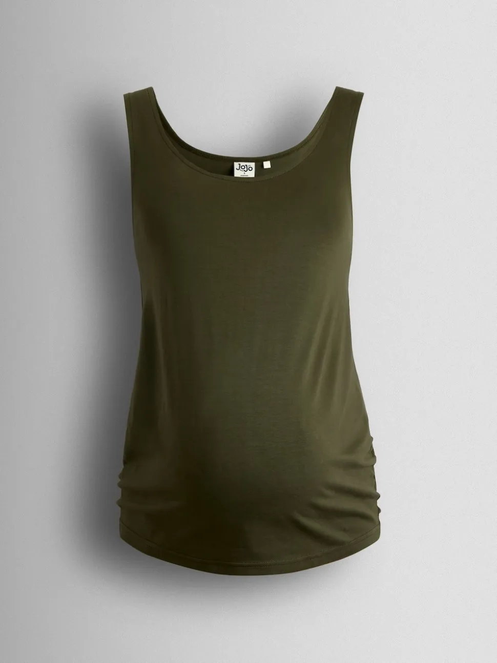 JoJo Maman Bébé Khaki Green 2-Pack Maternity Vest Tops