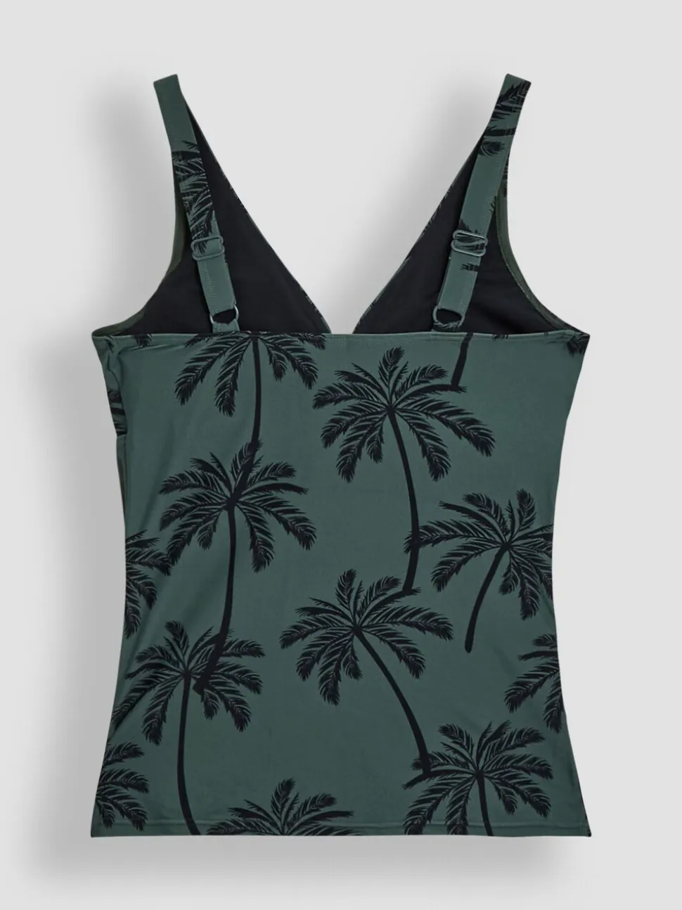 JoJo Maman Bébé Khaki Maternity Palm Print Tankini Set