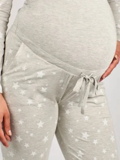 JoJo Maman Bébé Mint Green Maternity & Nursing Heart Pyjama Set