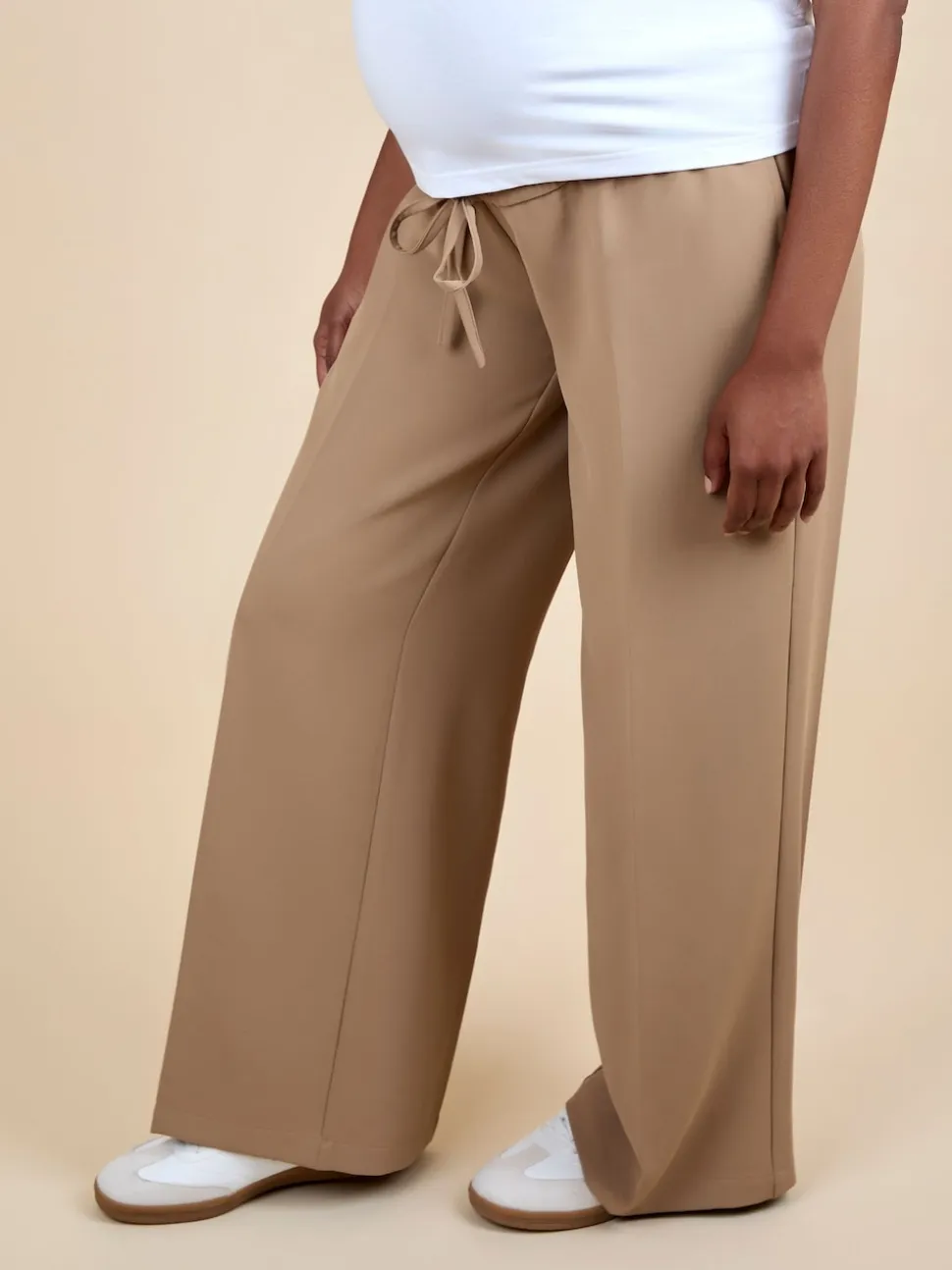 JoJo Maman Bébé Natural Wide Leg Maternity Trousers