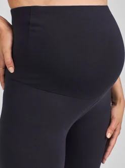 JoJo Maman Bébé Navy 2-Pack Cotton Rich Maternity Leggings