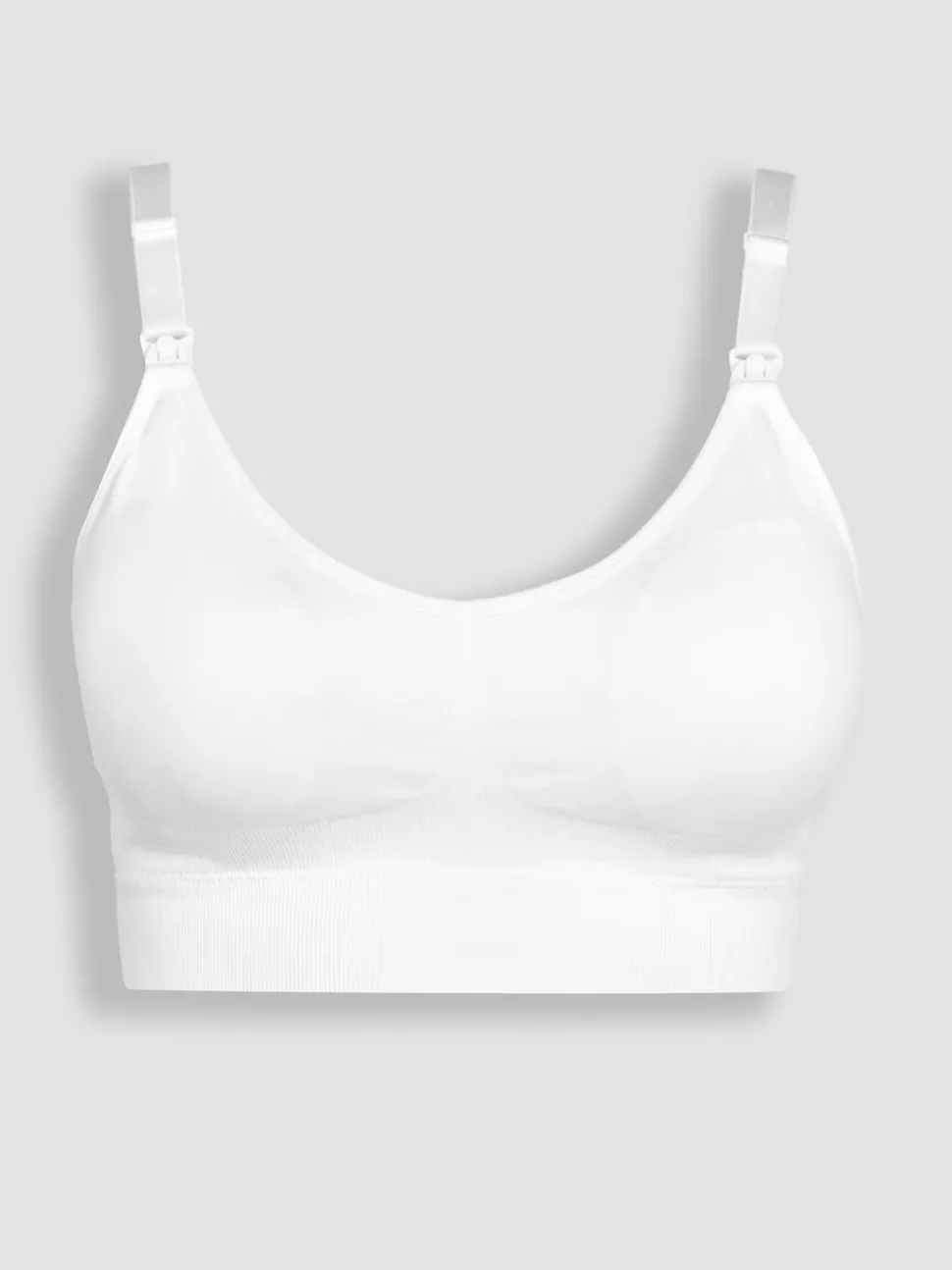 JoJo Maman Bébé White Emma Jane Padded Seamless Maternity & Nursing Bra