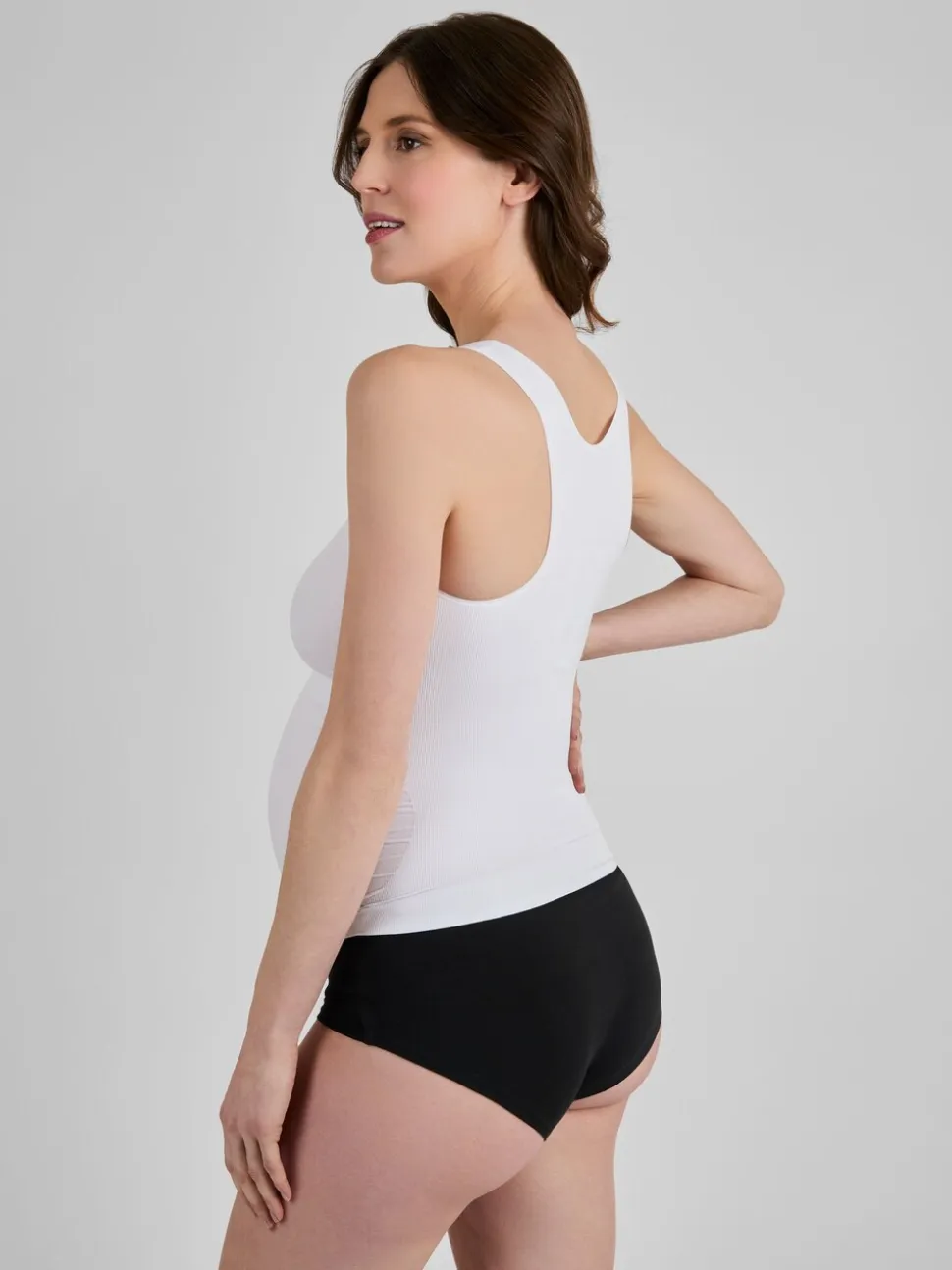 JoJo Maman Bébé White Maternity Support Vest