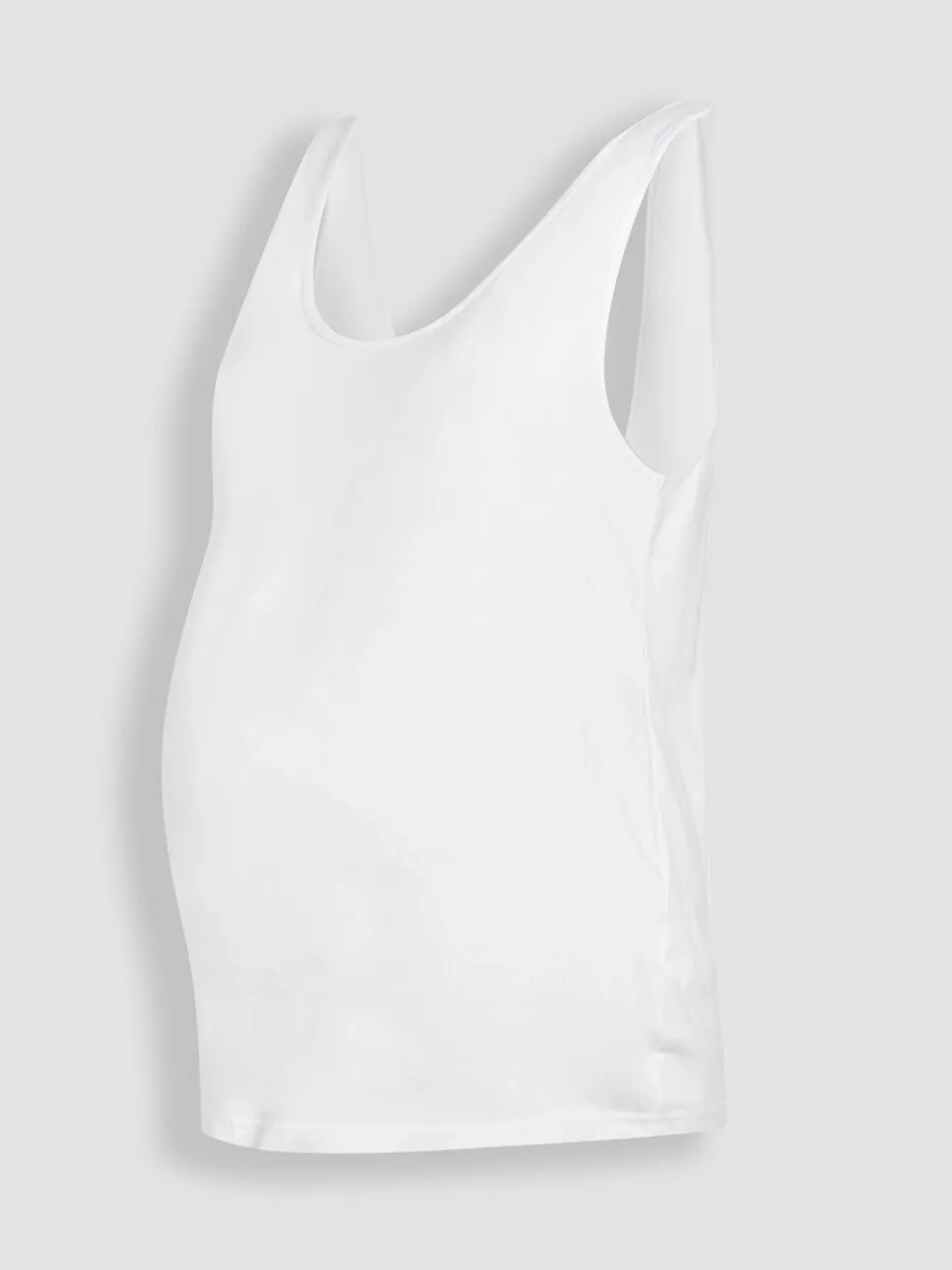 JoJo Maman Bébé White Maternity Thick Strap 100% Cotton Vest